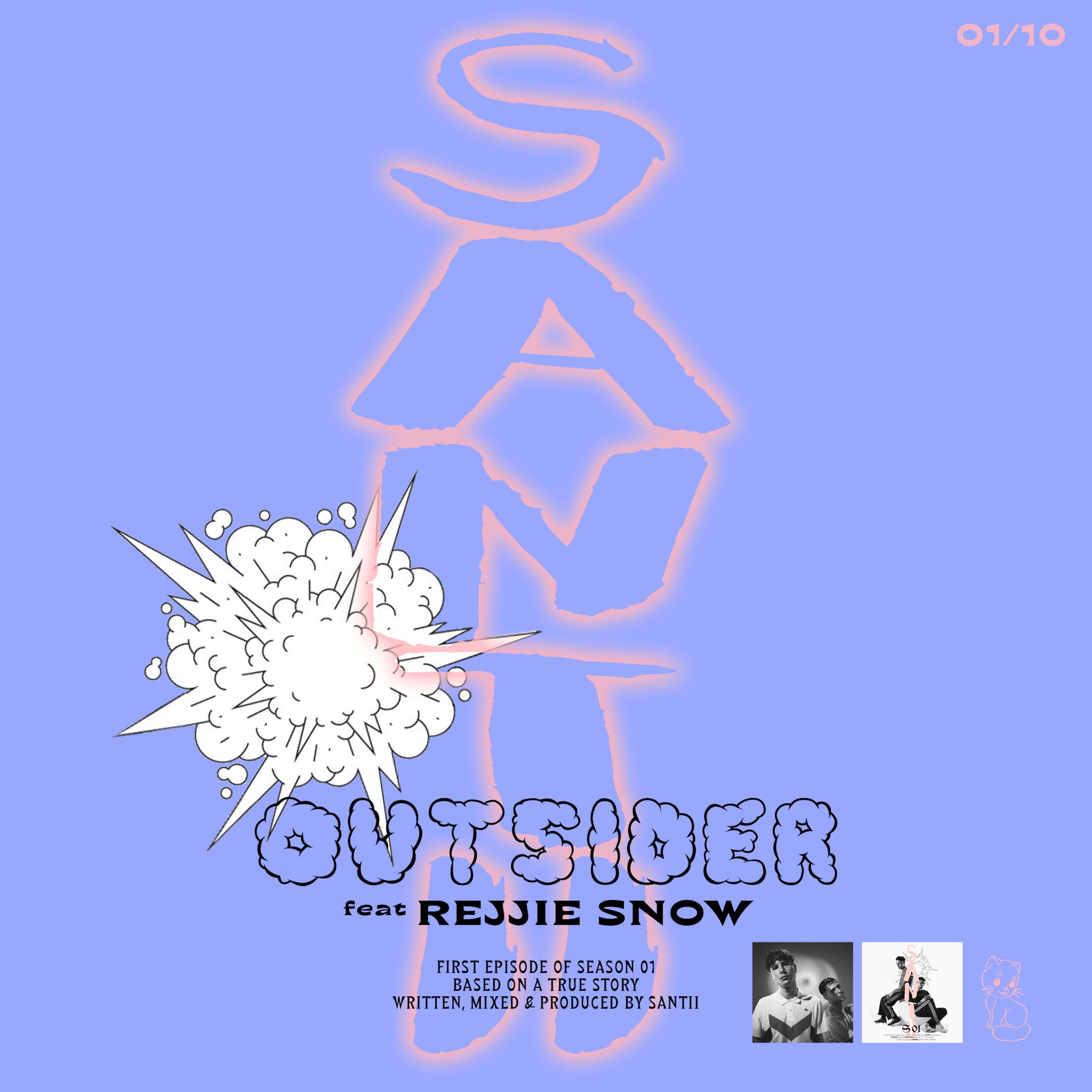 SANTII - OUTSIDER feat Rejjie Snow - cover primo singolo_b